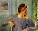 Эмиль Клаус. Портрет жены. 1900 г.