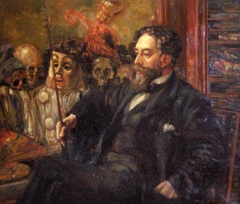 Портрет Джеймса Энсора кисти Анри де Гро (Henry De Groux) 1907.